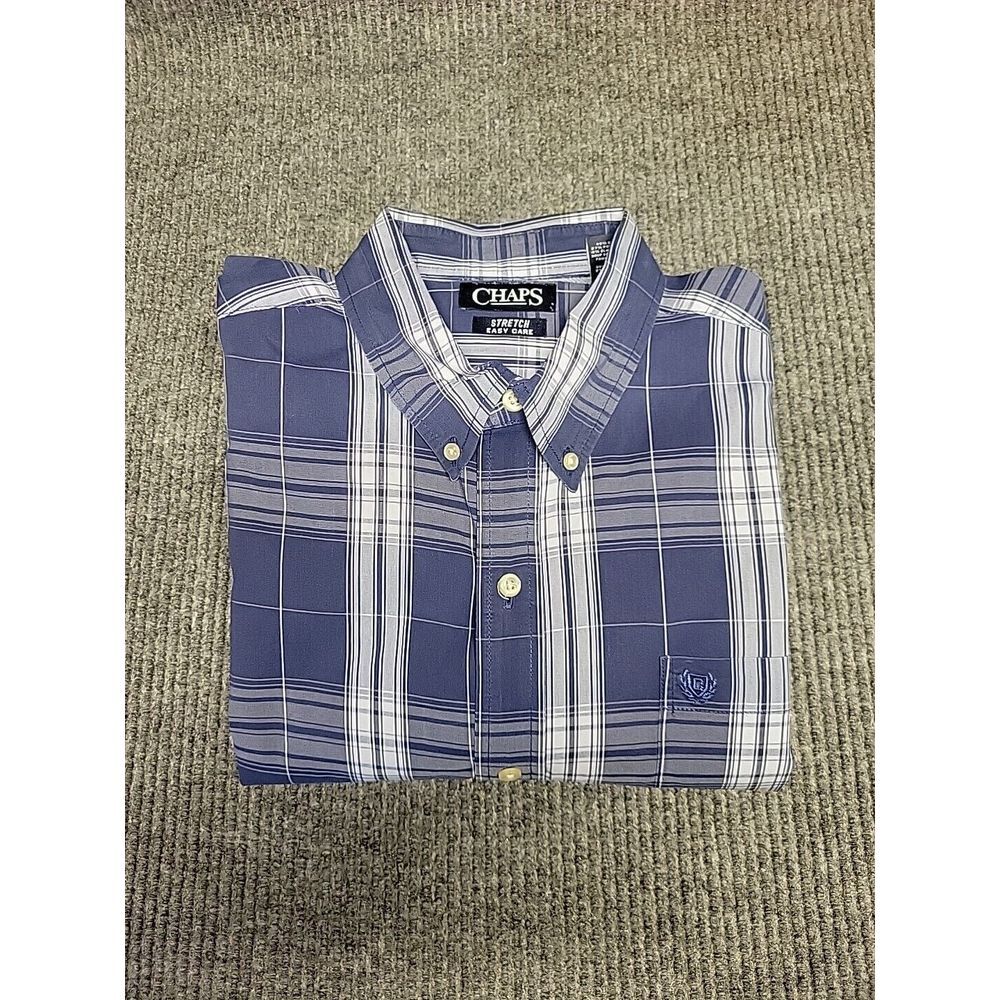 Mens Large Long Sleeve Button Down‎ Shirt Chaps